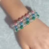 Armband Armbänder 3er-Set große Größe bis 17cm Perlenschmuck 