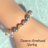 Perlen-Armband Schmuck für Jugendlichen & Erwachsene dreifarbig