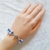 Armband Farbverlauf zweireihig Schmuck für Damen Perlenschmuck