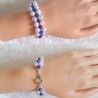 Armband Farbverlauf zweireihig Schmuck für Damen Perlenschmuck