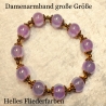 Armband große Größe bis 21cm Perlenschmuck Flieder-Gold elegant