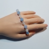 Armband große Größe bis 21 cm Perlenschmuck Hellblau elegant