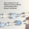 Armband große Größe bis 21 cm Perlenschmuck Hellblau elegant
