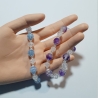Armband große Größe bis 21 cm Perlenschmuck Hellblau elegant