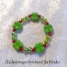 Glücksbringer-Armband mit Kleeblatt Kinderschmuck Geschenk-Idee