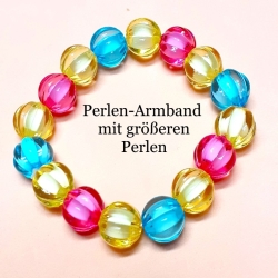 Kinder-Armband Armreifen Perlen-Schmuck Bunt Kinderschmuck
