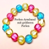 Kinder-Armband Armreifen Perlen-Schmuck Bunt Kinderschmuck