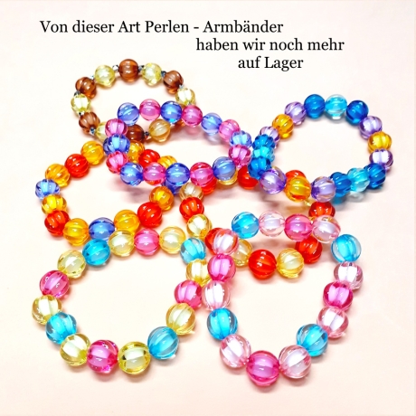 Kinder-Armband Armreifen Perlen-Schmuck Bunt Kinderschmuck
