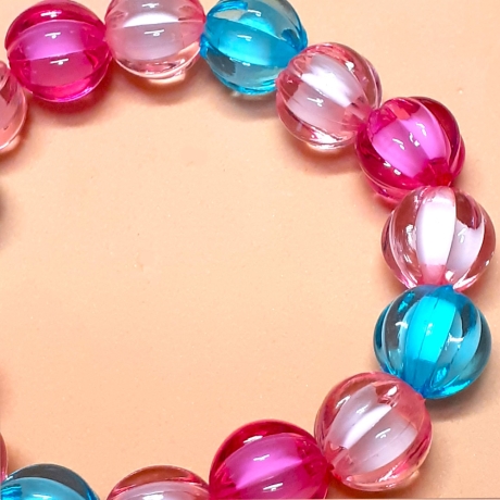 Kinder-Armband Armreifen Perlen-Schmuck Bunt Kinderschmuck