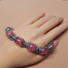 Extravagantes Armband große Größe bis 21-23 cm Perlenschmuck Rosa