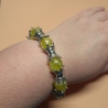 Extravagantes Armband große Größe bis 21-23 cm Perlenschmuck Gelb