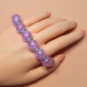 Armband große Größe bis 19-20 cm Perlenschmuck Flieder elegant