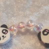 Kinder-Armband Panda-Bären Perlenschmuck niedlich Geschenk-Idee