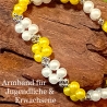 Armband Armreifen Schmuck für Jugendlichen u. Damen Wachsperlen