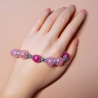 Armband große Größe bis 21 cm Perlenschmuck Rosa und Pink elegant