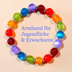 Regenbogen Armband Armreifen Schmuck für Jugendlichen u. Damen