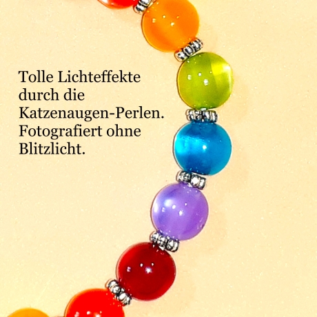 Regenbogen Armband Armreifen Schmuck für Jugendlichen u. Damen