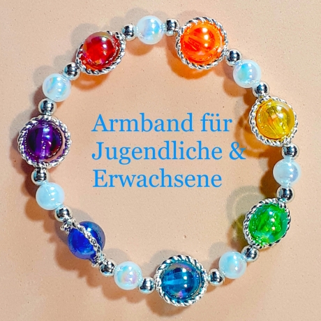 Perlen-Armband Armreifen Schmuck für Jugendlichen und Erwachsene