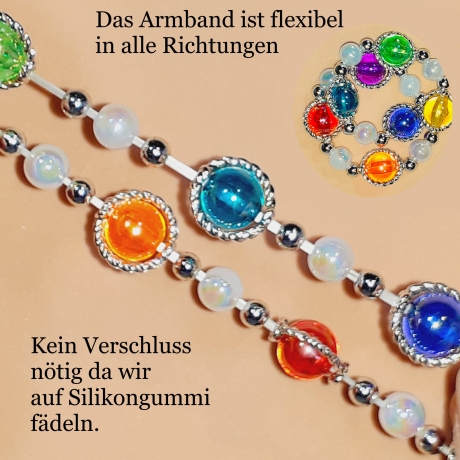 Perlen-Armband Armreifen Schmuck für Jugendlichen und Erwachsene