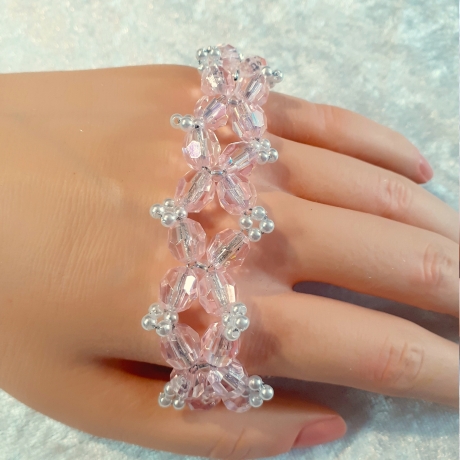 Armband Rosa-Pastell Schmuck für Jugendlichen & Erwachsene