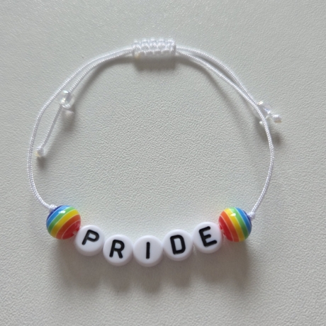 Pride Armband | Makrameeverschluss | Regenogenarmband | LGBTQIA+