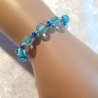 Kinder-Armband Armreifen Kinder-Schmuck blau funkelnd Geschenk
