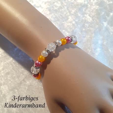 Kinder-Armband Armreifen Perlen-Schmuck bunt Kinderschmuck