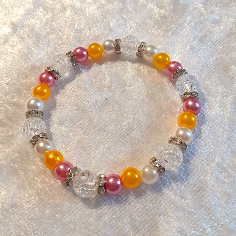 Kinder-Armband Armreifen Perlen-Schmuck bunt Kinderschmuck
