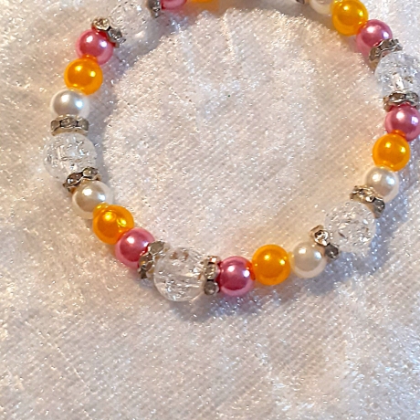 Kinder-Armband Armreifen Perlen-Schmuck bunt Kinderschmuck
