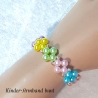 Kinder-Jugend-Armband Schmuck elastisch Perlen gefädelt Bunt