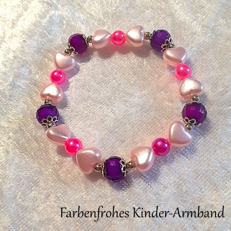 Kinder-Armband Armreifen Kinder-Schmuck farbenfrohes Geschenk