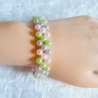 Perlen-Armband Schmuck für Jugendlichen & Erwachsene dreifarbig