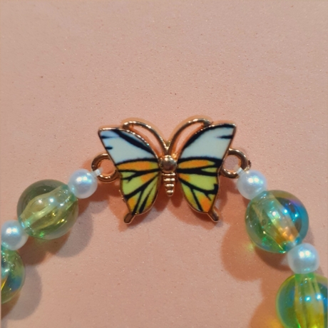 Schmetterlings-Armband für Kinder Armreifen Kinder-Schmuck Gelb