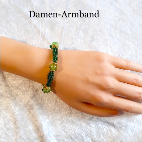 Armband Mehrreihig Schmuck schönes Grün für Damen Jugendliche