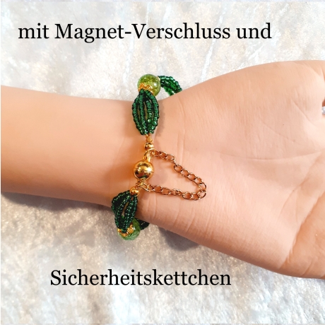Armband Mehrreihig Schmuck schönes Grün für Damen Jugendliche