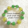 Armband große Größe bis 19-20 cm Perlenschmuck Grün elegant