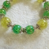 Armband große Größe bis 19-20 cm Perlenschmuck Grün elegant