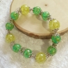 Armband große Größe bis 19-20 cm Perlenschmuck Grün elegant