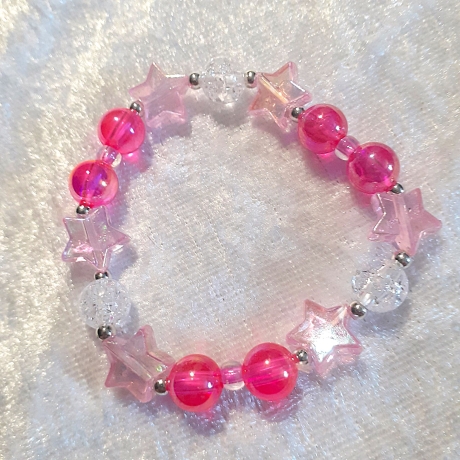 Kinder-Armband Traum in Rosa und Pink Perlenschmuck Geschenk-Idee