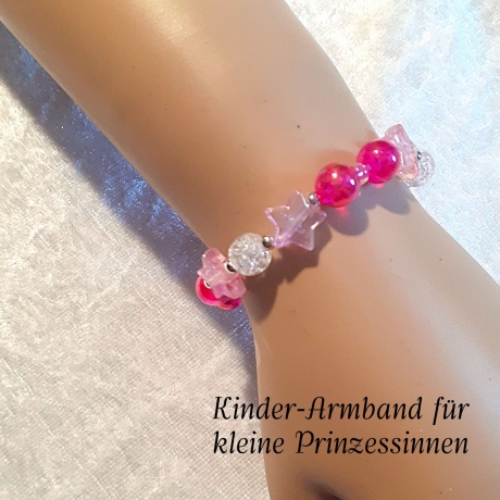Kinder-Armband Traum in Rosa und Pink Perlenschmuck Geschenk-Idee