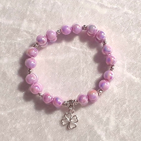 Armband Armreifen Schmuck für Jugendlichen u. Damen Rosa Schimmer