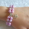Armband Armreifen Schmuck für Jugendlichen u. Damen Rosa Schimmer