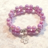 Armband Armreifen Schmuck für Jugendlichen u. Damen Rosa Schimmer