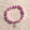 Armband Armreifen Schmuck für Jugendlichen u. Damen Rosa Schimmer