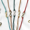 Lederarmband mit Unendlichkeitszeichen Freundschaftsarmband