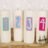 Geburtstags-Zahlen 1 2 3 4 Holz pastell Aspegren Adventskranz