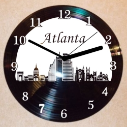 Schallplattenuhr Wanduhr Atlanta