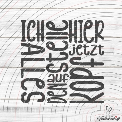 Auf den Kopf Plotterdatei SVG DXF