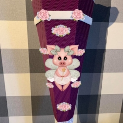 Schultüte Bastelset Ballerina Schwein Aurelia vers. Farben