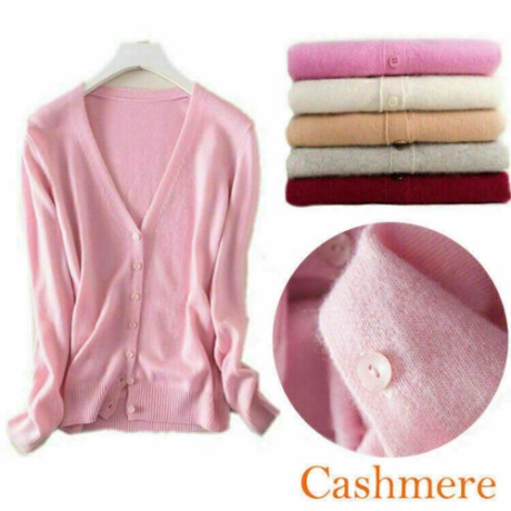 Damen-Feinstrickjäckchen Cashmere, rosé, 36-38, AL 52